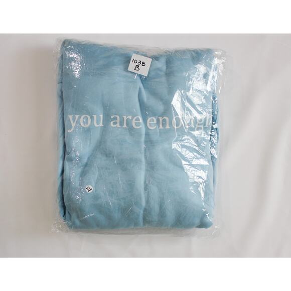 New Size XL Dear Person Behind Me You Are Enough Hoodie Baby Blue Viral TikTok - Picture 2 of 2